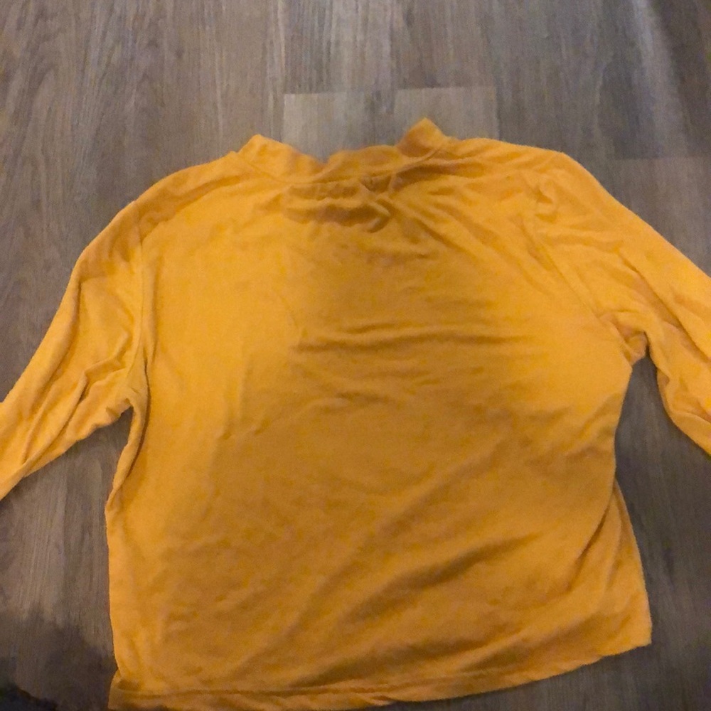 Yellow long sleeve top